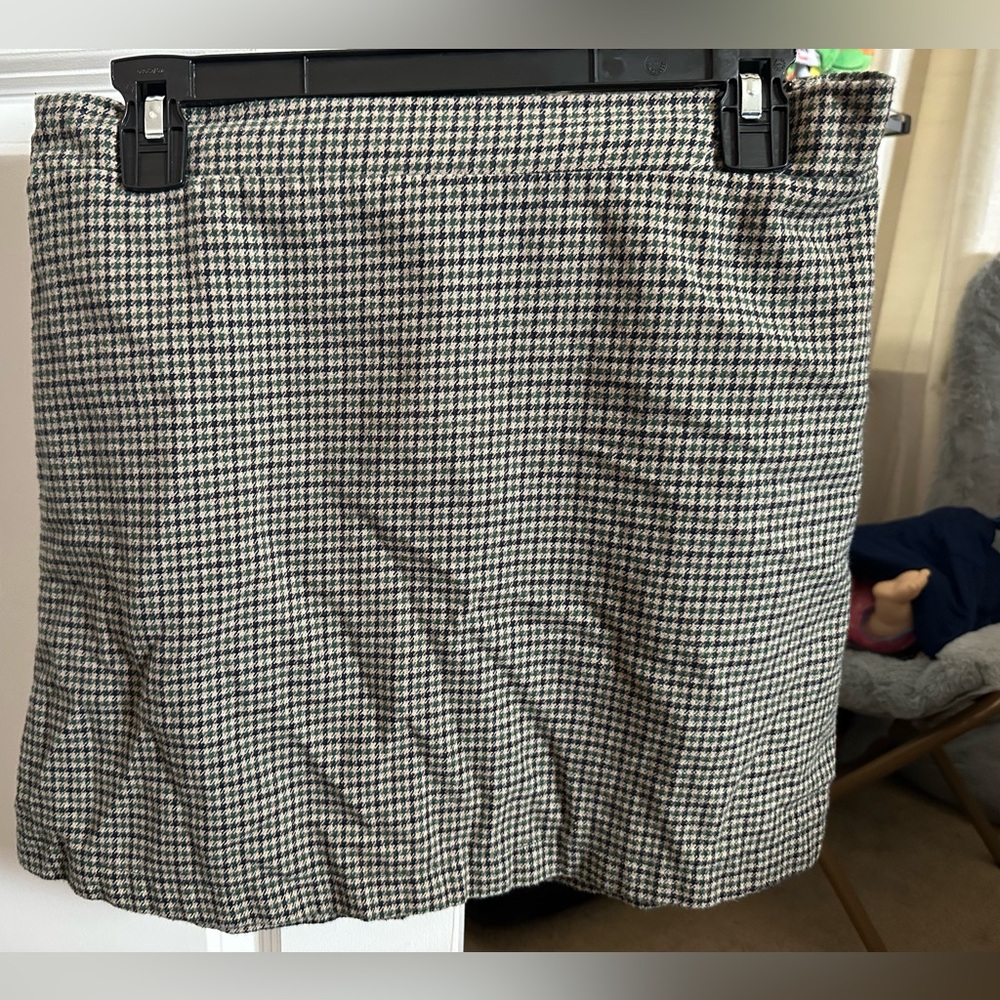 American Eagle Outfitters Checkered Stretchy Mini Skirt
